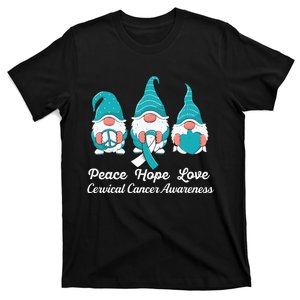 Cute gnomes support for a survivor Cervical Cancer Awareness T-Shirt