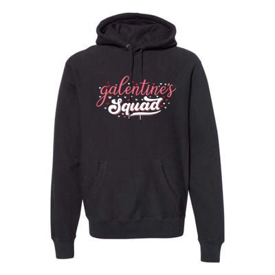 Cute Galentines Squad Gang For Funny Galentine's Day Premium Hoodie