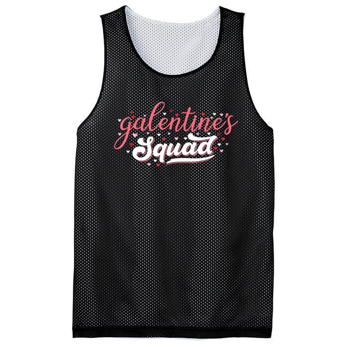 Cute Galentines Squad Gang For Funny Galentine's Day Mesh Reversible Basketball Jersey Tank