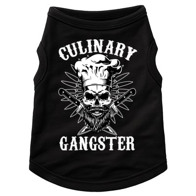 Culinary Gangster Skeleton Chef Funny Cooking Cook Great Gift Doggie Tank