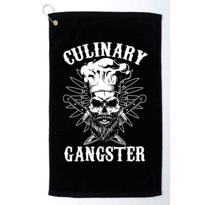 Culinary Gangster Skeleton Chef Funny Cooking Cook Great Gift Golf Towel
