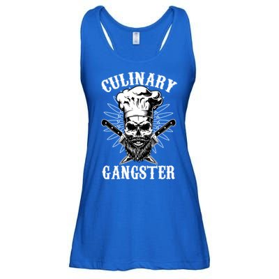 Culinary Gangster Skeleton Chef Funny Cooking Cook Great Gift Ladies Essential Flowy Tank