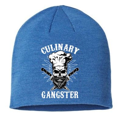 Culinary Gangster Skeleton Chef Funny Cooking Cook Great Gift Sustainable Beanie