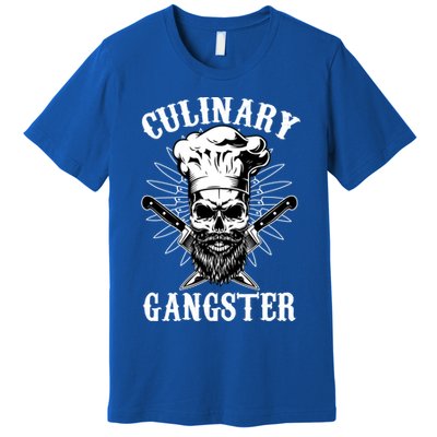 Culinary Gangster Skeleton Chef Funny Cooking Cook Great Gift Premium T-Shirt