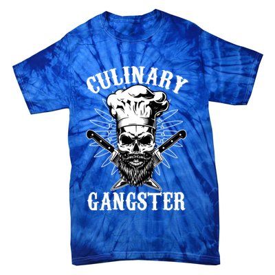 Culinary Gangster Skeleton Chef Funny Cooking Cook Great Gift Tie-Dye T-Shirt