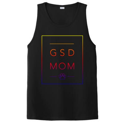 Cute Ger Shepherd Lover Dog Mom Crewneck Gsd Mom Funny Gift PosiCharge Competitor Tank