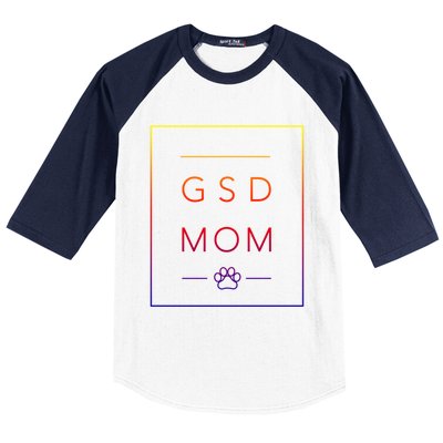 Cute Ger Shepherd Lover Dog Mom Crewneck Gsd Mom Funny Gift Baseball Sleeve Shirt