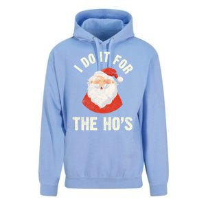 Christmas Gift Santa Claus Xmas I Do It For The Hos Holidays Gift Unisex Surf Hoodie