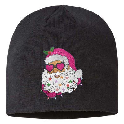 Cool Groovy Sana Claus Holiday Funny Sustainable Beanie