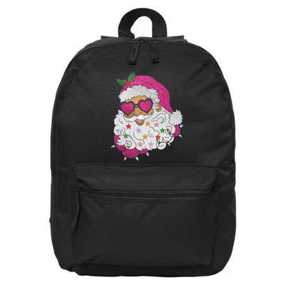 Cool Groovy Sana Claus Holiday Funny 16 in Basic Backpack