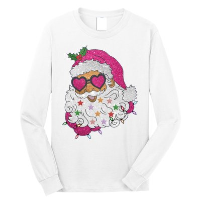 Cool Groovy Sana Claus Holiday Funny Long Sleeve Shirt