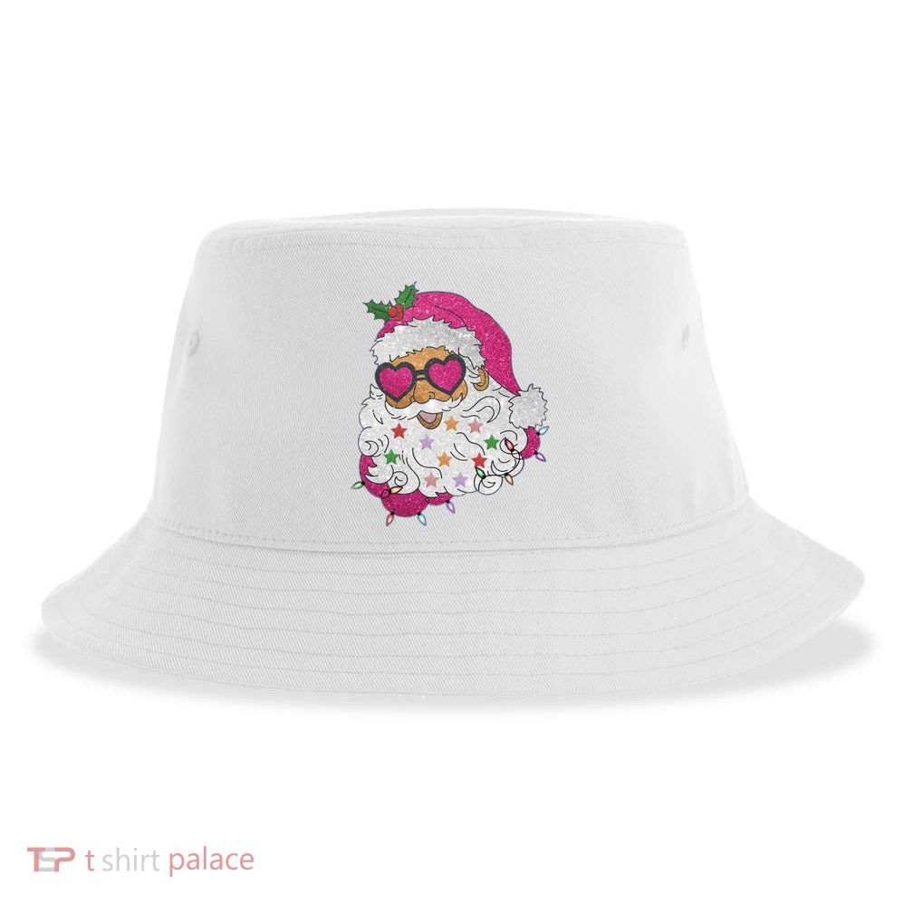 Cool Groovy Sana Claus Holiday Funny Sustainable Bucket Hat