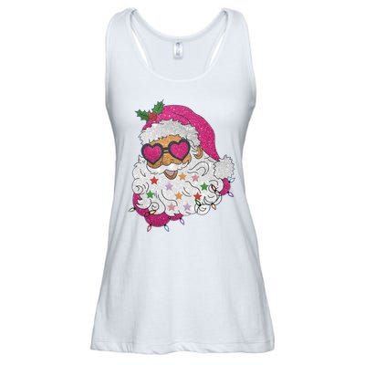 Cool Groovy Sana Claus Holiday Funny Ladies Essential Flowy Tank
