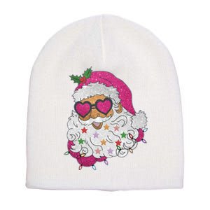 Cool Groovy Sana Claus Holiday Funny Short Acrylic Beanie