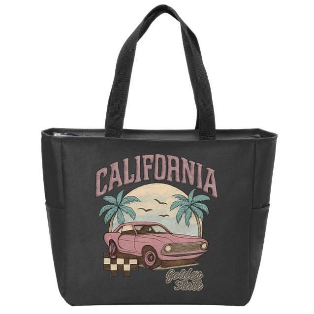 California Golden State Zip Tote Bag
