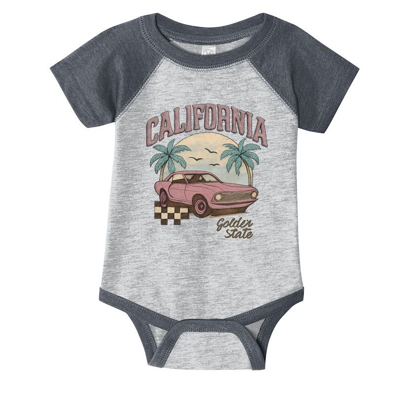 California Golden State Infant Baby Jersey Bodysuit