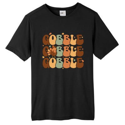 Cute Gobble Turkey Thanksgiving Tall Fusion ChromaSoft Performance T-Shirt