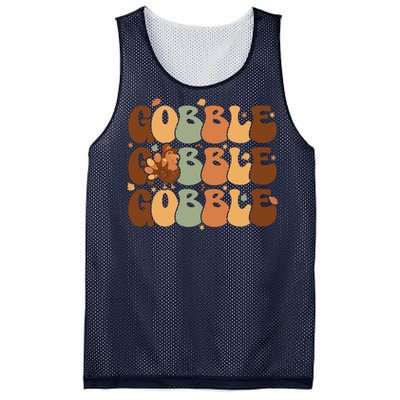 Cute Gobble Turkey Thanksgiving Mesh Reversible Basketball Jersey Tank