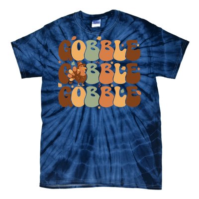 Cute Gobble Turkey Thanksgiving Tie-Dye T-Shirt