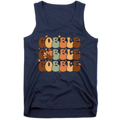 Cute Gobble Turkey Thanksgiving Tank Top