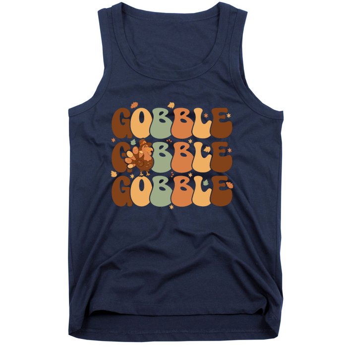 Cute Gobble Turkey Thanksgiving Tank Top