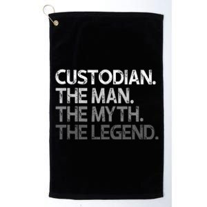 Custodian Gift The Man Myth Legend Platinum Collection Golf Towel