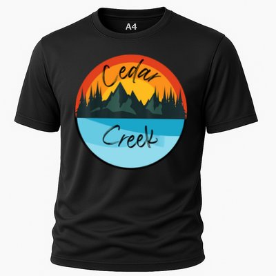 Camping Graphic Tee. Cedar Creek Performance Shirt