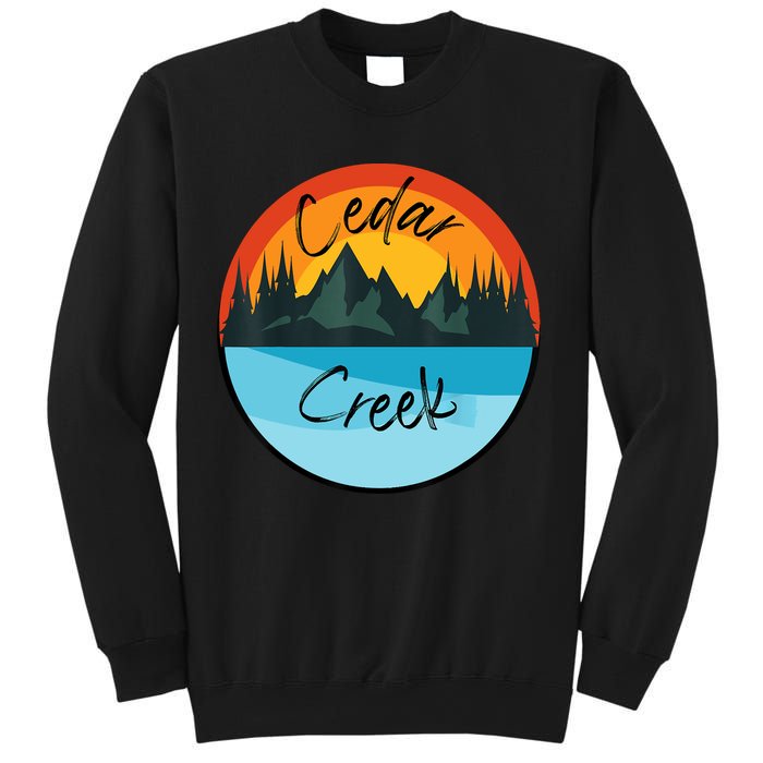 Camping Graphic Tee. Cedar Creek Sweatshirt