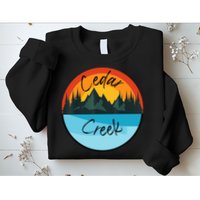Camping Graphic Tee. Cedar Creek Sweatshirt