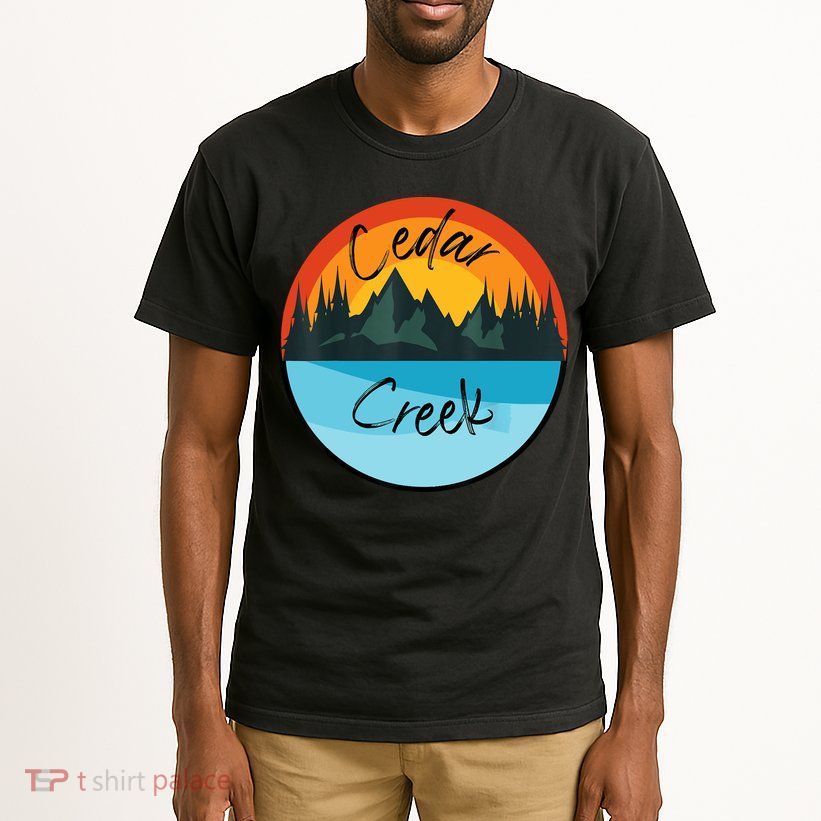 Camping Graphic Tee. Cedar Creek Tall T-Shirt