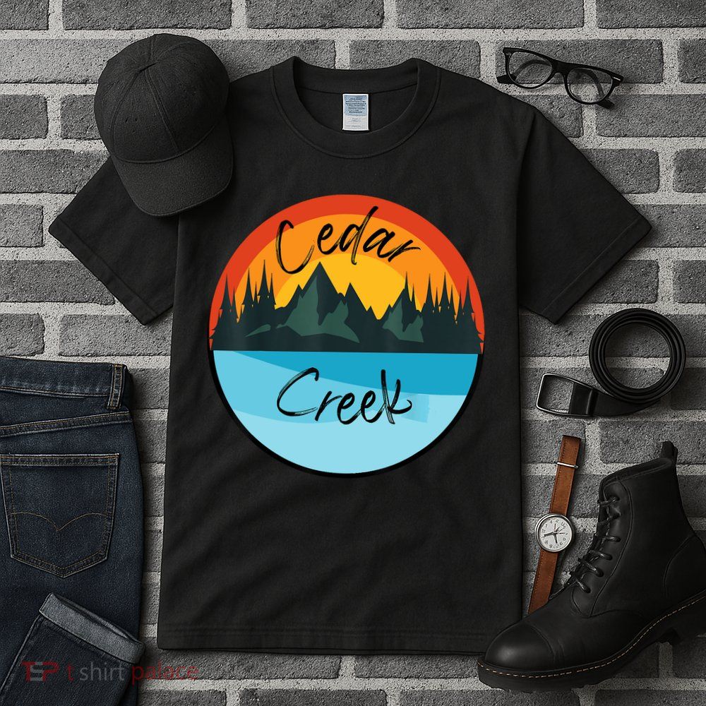 Camping Graphic Tee. Cedar Creek Tall T-Shirt