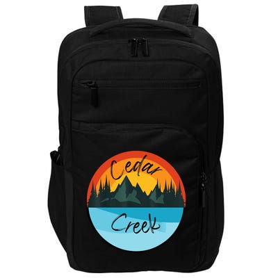 Camping Graphic Tee. Cedar Creek Impact Tech Backpack