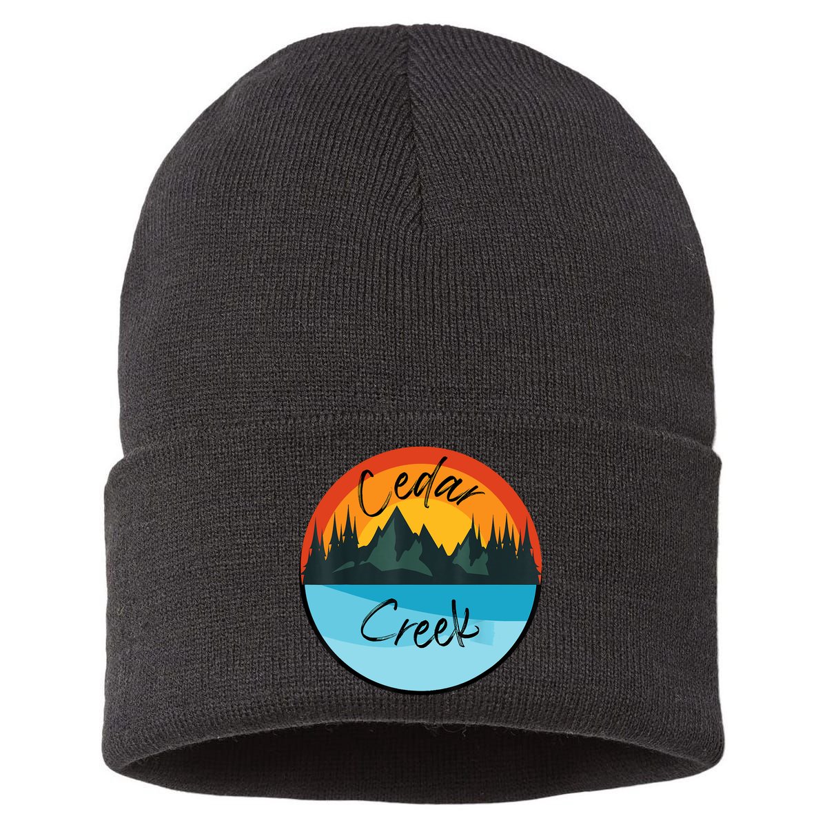 Camping Graphic Tee. Cedar Creek Sustainable Knit Beanie