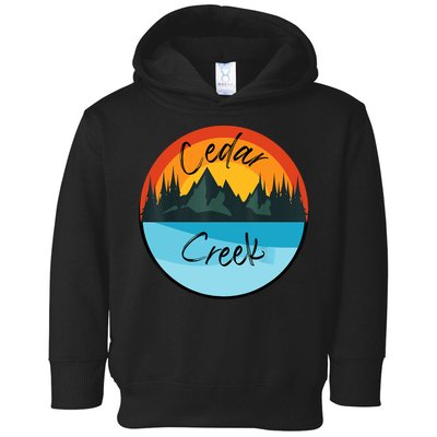 Camping Graphic Tee. Cedar Creek Toddler Hoodie