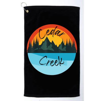 Camping Graphic Tee. Cedar Creek Golf Towel
