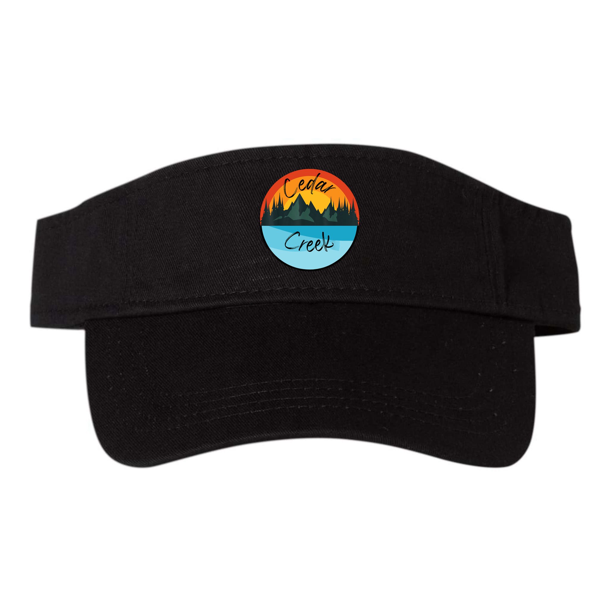 Camping Graphic Tee. Cedar Creek Visor