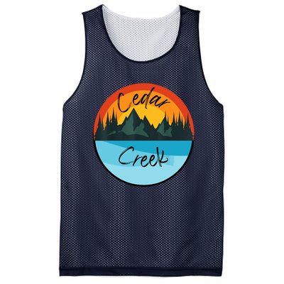 Camping Graphic Tee. Cedar Creek Mesh Reversible Basketball Jersey Tank