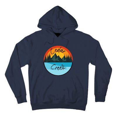 Camping Graphic Tee. Cedar Creek Tall Hoodie