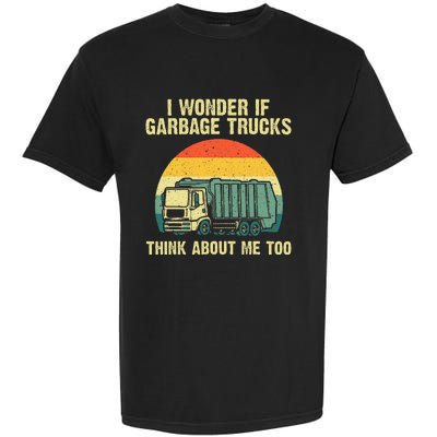 Cool Garbage Truck For Trash Waste Management Garment-Dyed Heavyweight T-Shirt