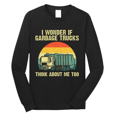 Cool Garbage Truck For Trash Waste Management Long Sleeve Shirt