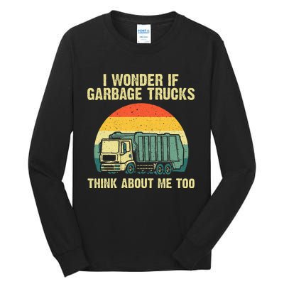 Cool Garbage Truck For Trash Waste Management Tall Long Sleeve T-Shirt