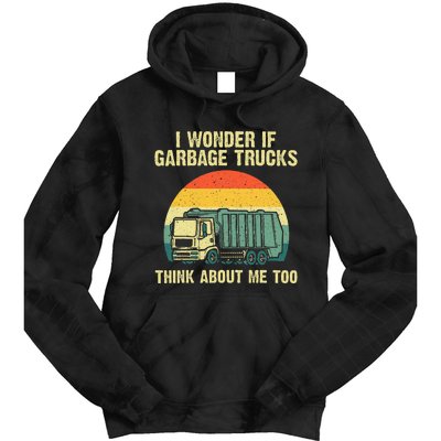 Cool Garbage Truck For Trash Waste Management Tie Dye Hoodie