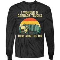 Cool Garbage Truck For Trash Waste Management Tie-Dye Long Sleeve Shirt