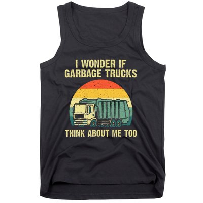 Cool Garbage Truck For Trash Waste Management Tank Top