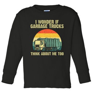 Cool Garbage Truck For Trash Waste Management Toddler Long Sleeve Shirt