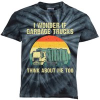 Cool Garbage Truck For Trash Waste Management Kids Tie-Dye T-Shirt