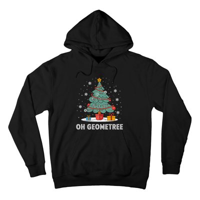 Christmas Geometry Teacher Xmas Math Equations Geometreetree Hoodie