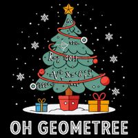 Christmas Geometry Teacher Xmas Math Equations Geometreetree 7-Panel Snapback Hat