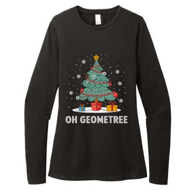 Christmas Geometry Teacher Xmas Math Equations Geometreetree Womens CVC Long Sleeve Shirt