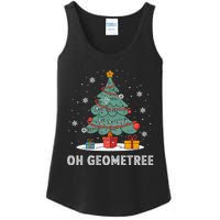 Christmas Geometry Teacher Xmas Math Equations Geometreetree Ladies Essential Tank